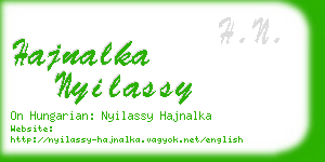 hajnalka nyilassy business card